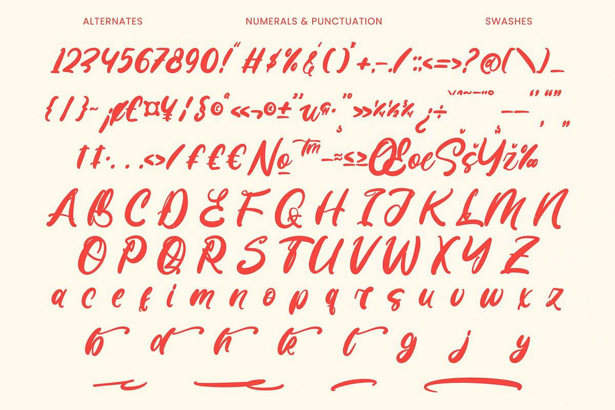 Monday Chitrus Bold Handwritten, a Script Font by Letterena Studios Script (Photo 18 of 20)