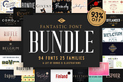 FANTASTIC Font Bundle (93%OFF), a Serif Font by Craft Supply Co. (Thumbnail 1 of 27)