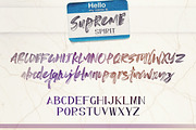 Supreme Spirit Brush Font, a Font by Cruzine (Thumbnail 5 of 10)