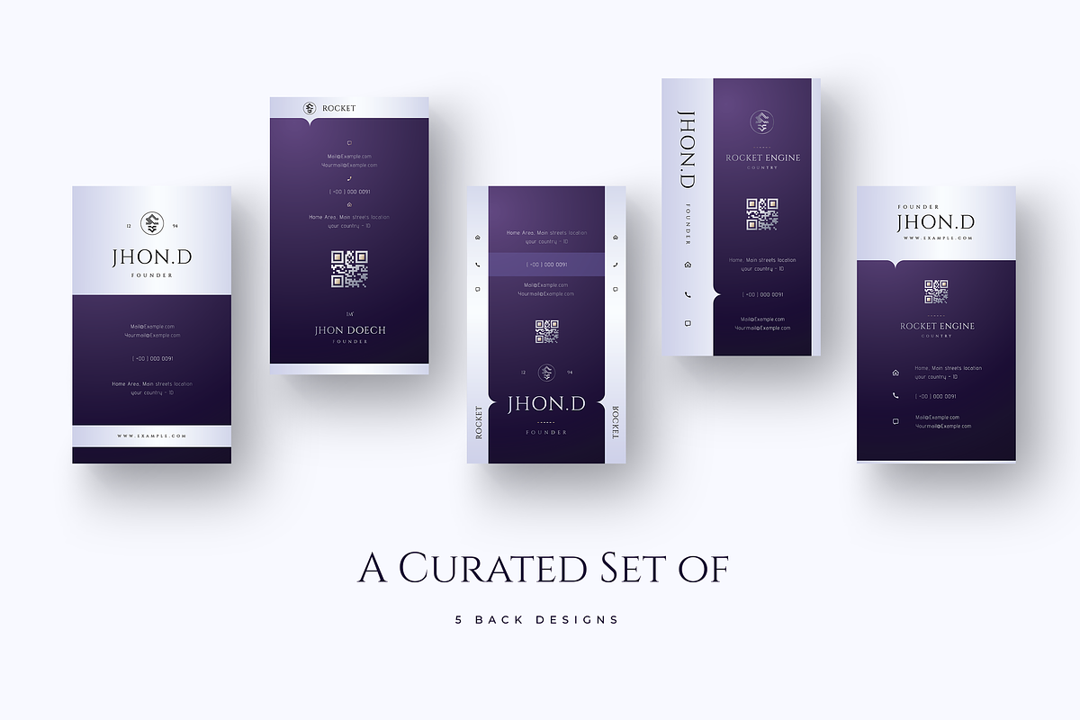 Novera - Elegant Business Cards, a Business Card Template by Ctrl space studio (Photo 2 of 9)