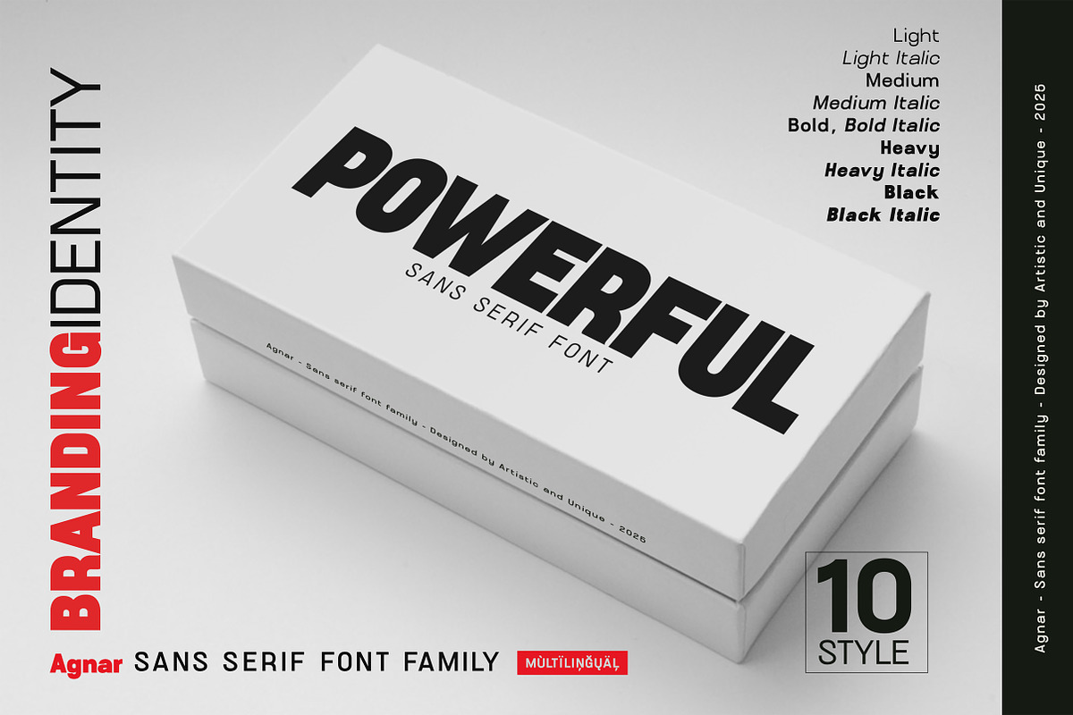 Agnar - Sans serif font family, a Font by Artistic & Unique (Photo 14 of 14)