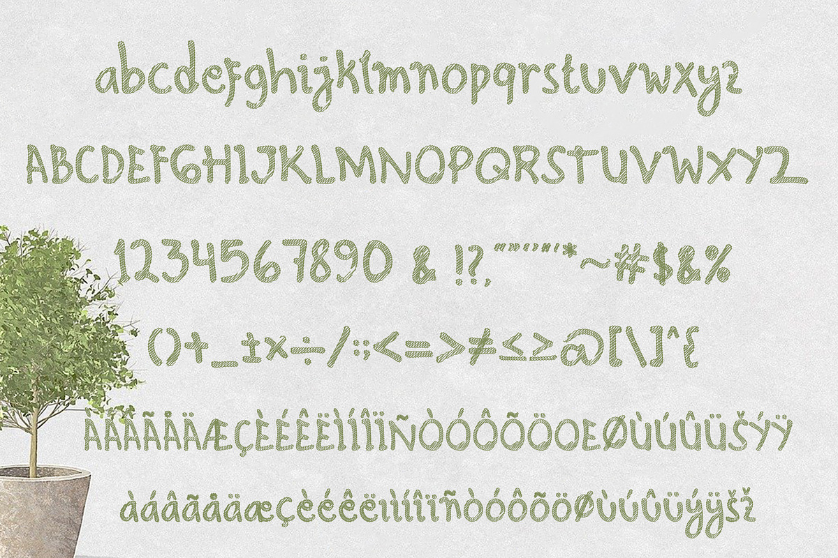 Hello Scribbles - Handwritten font, a Font by Wellscript Studio (Photo 6 of 6)