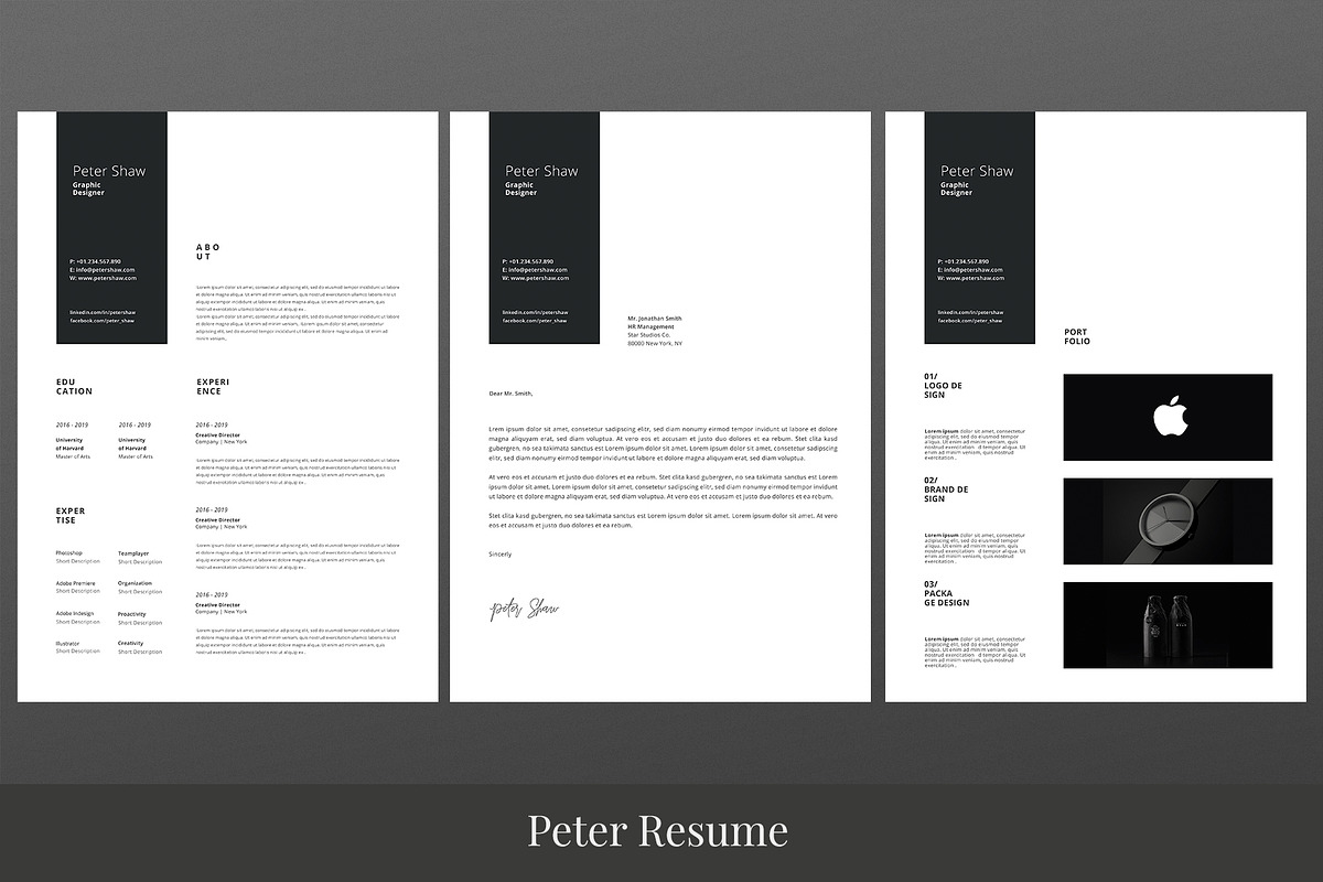Peter Resume Template, a Resume Template by Nina Shaw (Photo 10 of 11)