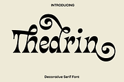 Thedrin - Decorative Serif Font, a Serif Font by Luna Shop (Thumbnail 1 of 6)