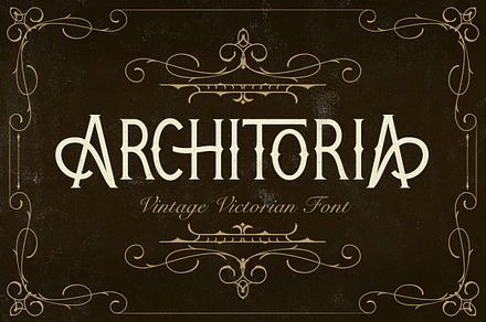 Architoria - Vintage Victorian Font, a Blackletter Font by Bale Type