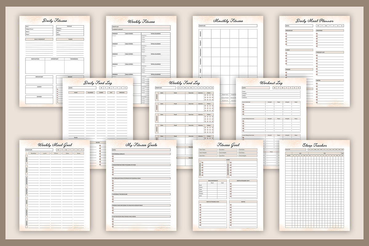 Planner Bundle Templates / CANVA, a Stationery Template by DesignByStore (Photo 2 of 3)
