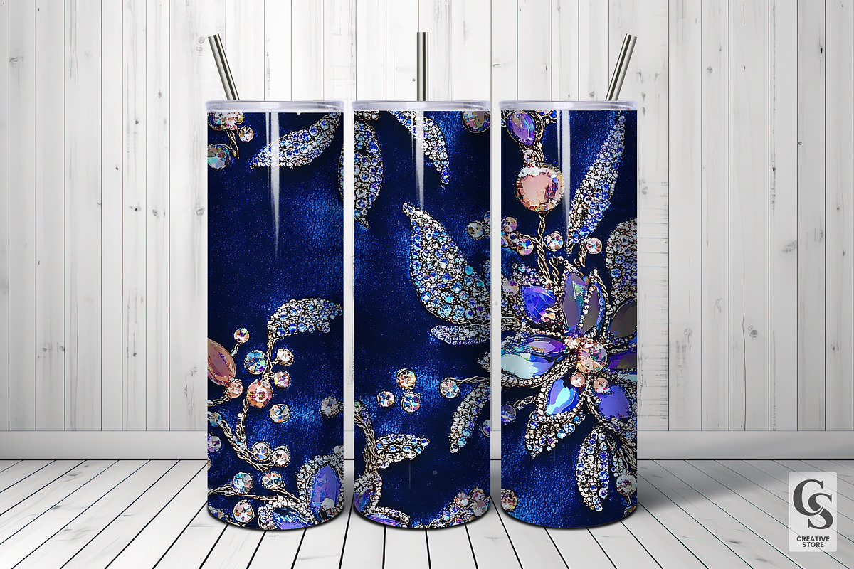 Iridescent Floral Sequin Embroidery, a Pattern Graphic by Creative Store (Photo 5 of 5)