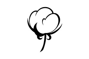 Cotton icon. Symbol of natural, an Object Illustration by the8monkey