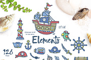 Captain Ahoy - Best Summer Clipart, an Animal Illustration by Euonia Meraki (Thumbnail 2 of 11)