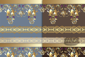 Seamless Texture Gold Lace 2