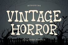 Vintage Horror is a Halloween font