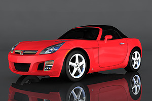 Saturn Sky Red Line, a Cars & Vehicle 3D Model by valtriiu