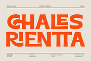 Chales Rientta – Retro Sans, a Sans Serif Font by HansCo Studio (Thumbnail 1 of 10)