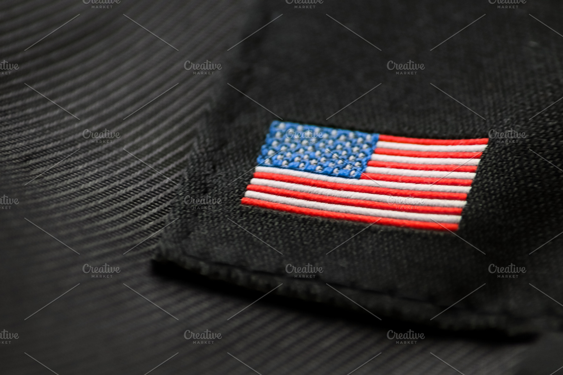 Vintage American flag embroidery., a Holiday Photo by Sir13