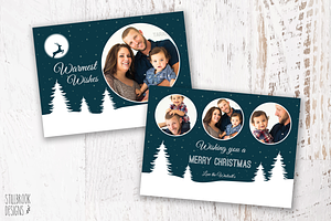 Christmas Card Photo Template