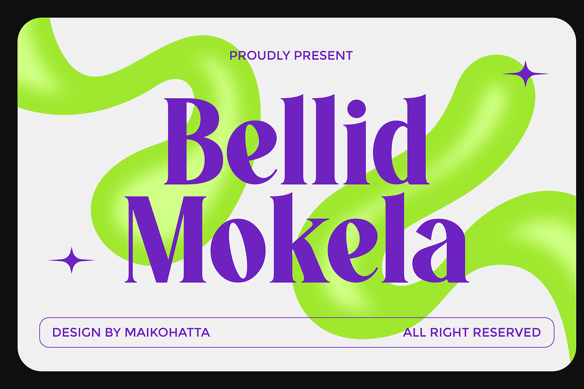 Bellid Mokela - Bold Serif Typeface, a Serif Font by MaikoHatta (Photo 1 of 8)