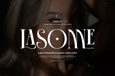 Lasonne Ligature Serif Font, a Serif Font by Perfectype