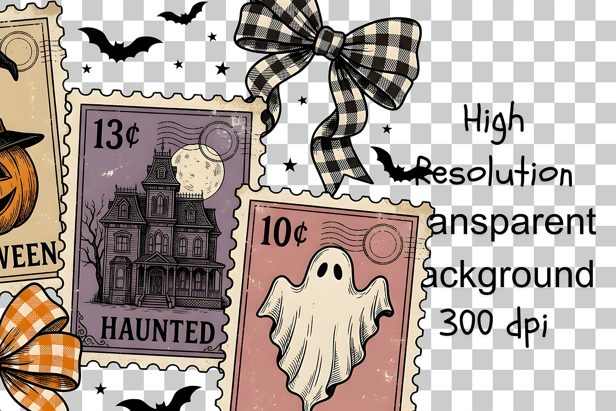 Halloween Stamp PNG, Halloween PNG, an Object Illustration by Clipart Bloom (Photo 2 of 3)