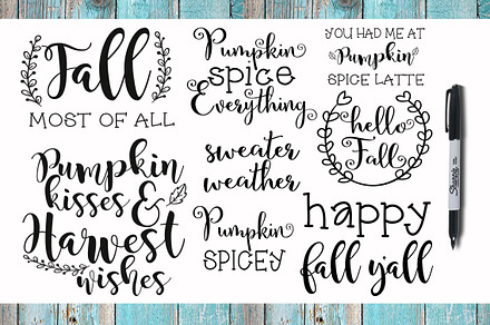 SVG & PNG Fall Quotes