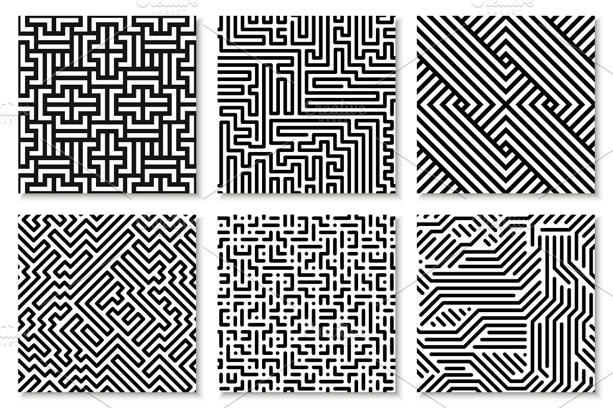 Seamless striped geometric patterns, a Pattern Graphic by ExpressShop (Photo 6 of 9)
