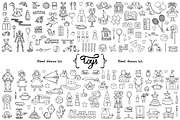 Vector set with toys doodles, an Object Graphic by Olga Chuklay (Thumbnail 2 of 2)
