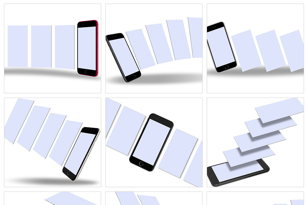 ALL 3D iPHONE MOCK-UP BUNDLE VOL-6, an iPhone Mockup by Graphicsworld125 (Photo 4 of 21)