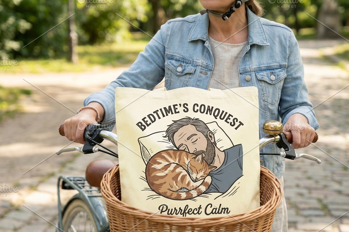 Purrfect calm illustration, an Animal Illustration by Vectorlina (Photo 3 of 4)