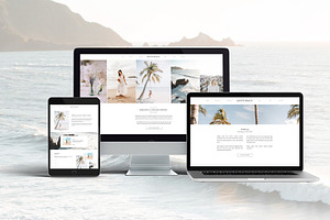 Santo Beach Showit Website Template