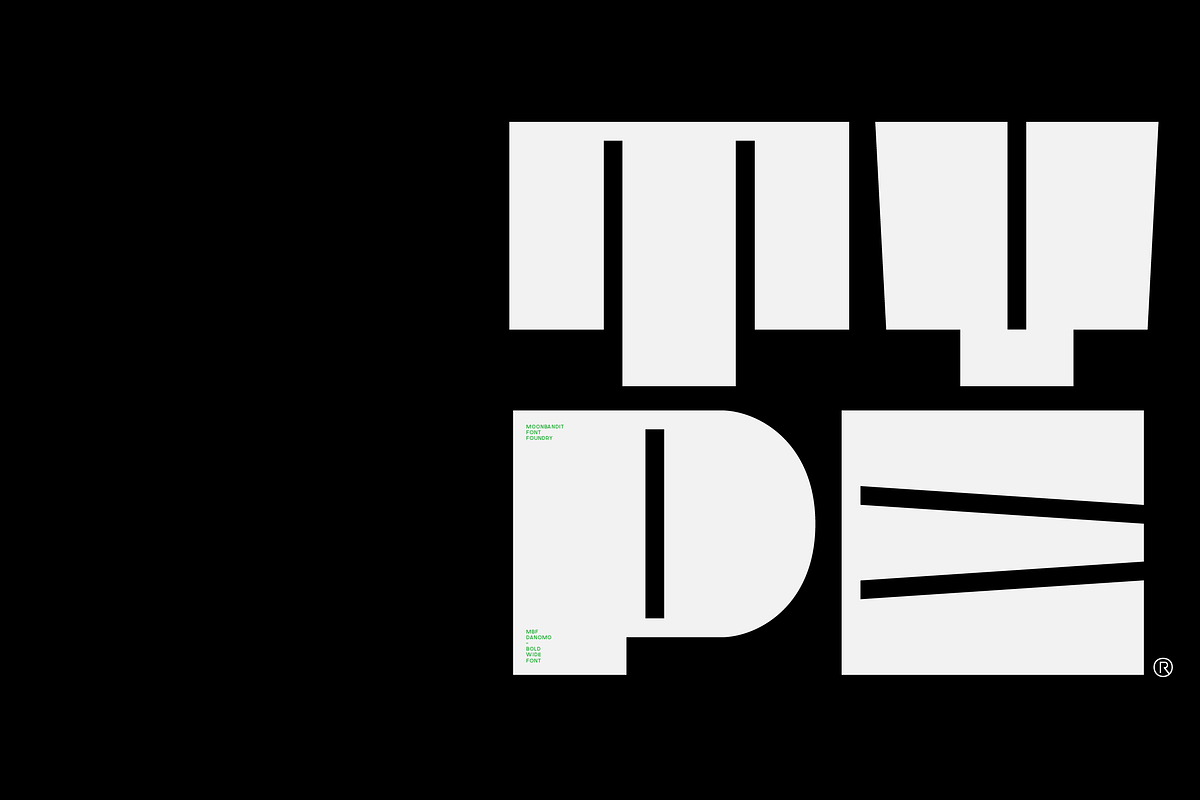 MBF Danomo, a Sans Serif Font by MoonBandit (Photo 2 of 6)