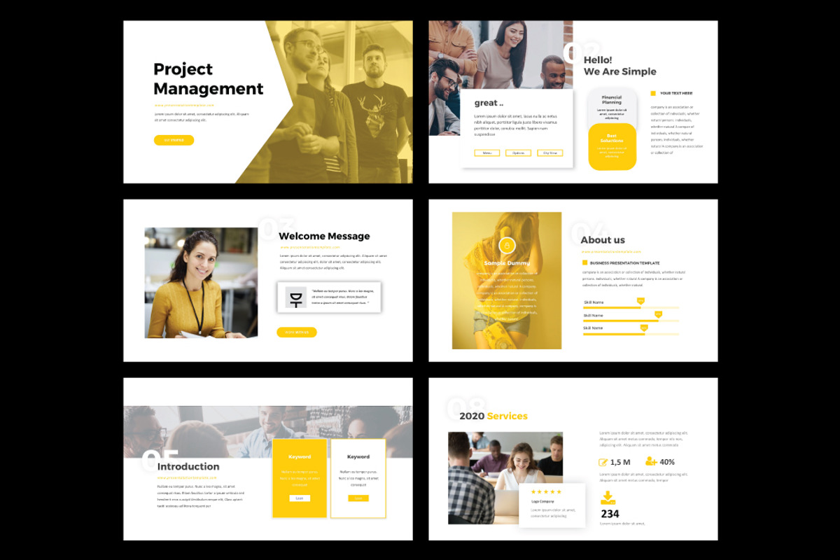 PROJECT MANAGEMENT -Keynote Template, a Presentation Template by Shafura