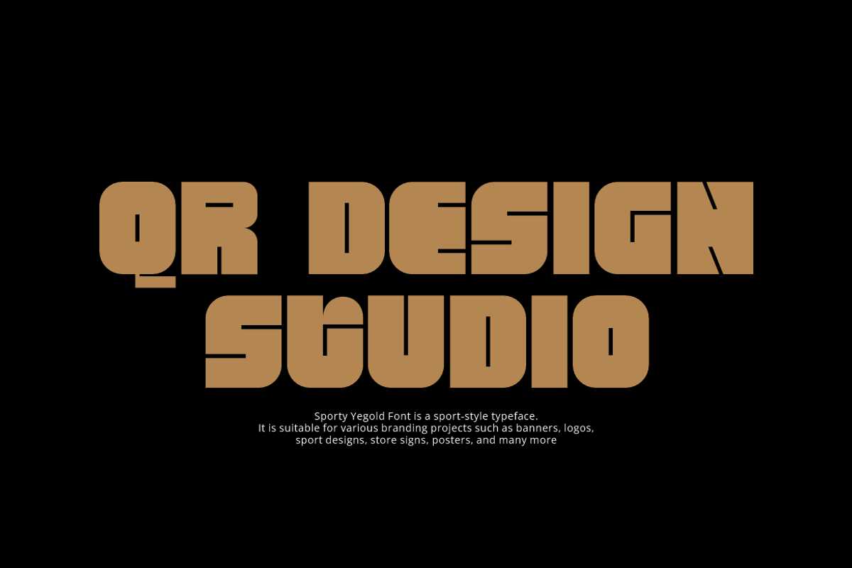 Sporty Yegold - Racing Car Font, a Sans Serif Font by QR Design Studio (Photo 4 of 7)