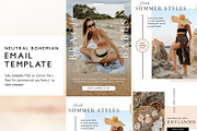 Fashion Ecommerce Email Template PSD, an Email Template by KikiBunnyCreative (Thumbnail 1 of 7)