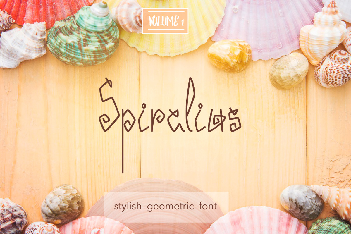 Spiralius Font. Volume 1, a Sans Serif Font by Daria Chegaieva (Photo 1 of 7)