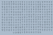 Dog portraits simple line set, an Illustration by pet design shop (Thumbnail 8 of 9)