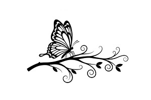 Butterfly Branch SVG Bundle, an Illustration by Creativeshirt