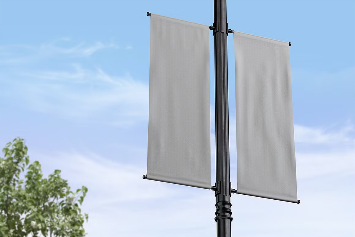 Lamp Post Banner Mockup, a Product Mockup by Designbuys (Photo 3 of 3)