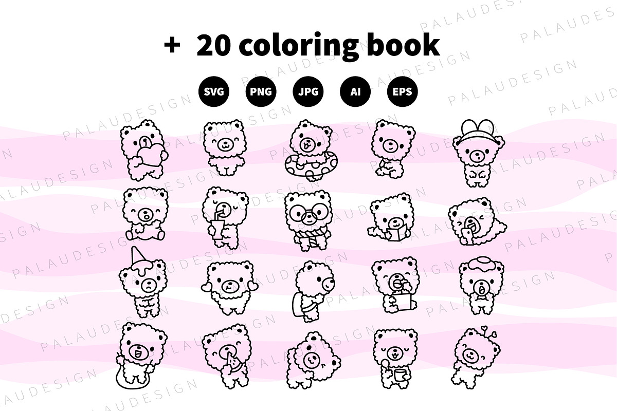 Cute Kawaii Teddy Bear Character, an Animal Illustration by Palau (Photo 11 of 12)