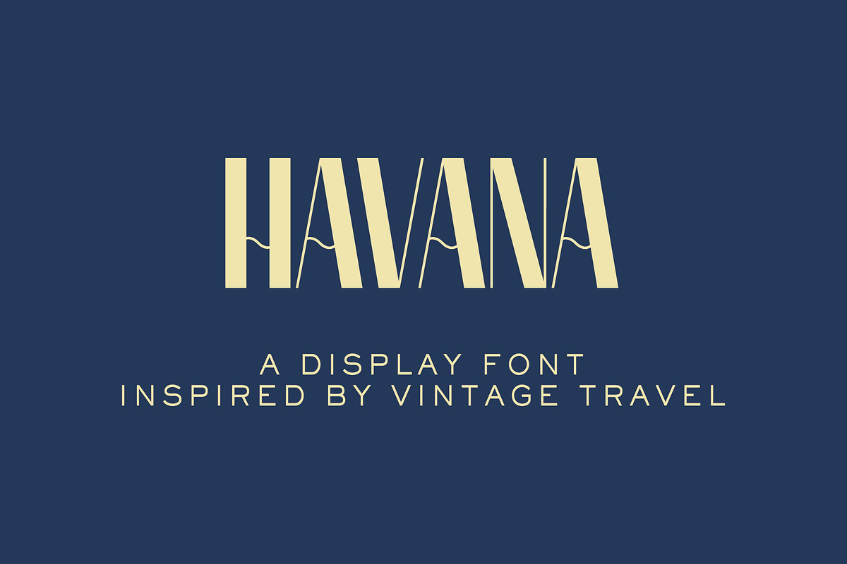 Havana Display Font, a Font by RFCo. (Photo 1 of 5)