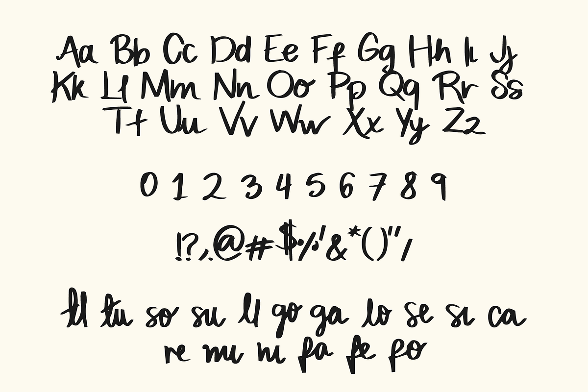 Frosted Pine Handwritten Font, a Handwritten Font by mpllano14 (Photo 6 of 6)