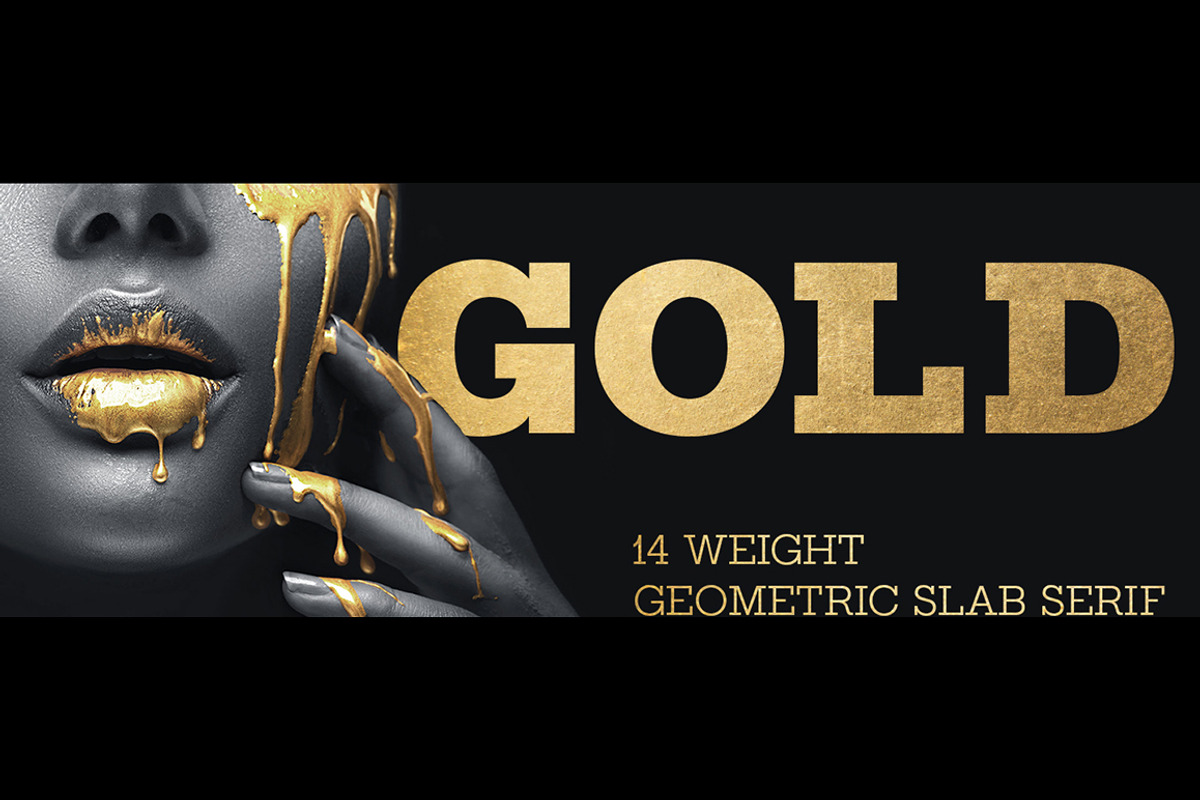 Gold, a Font by FontMesa (Photo 1 of 8)