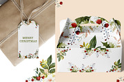 Christmas Botanical Watercolor, an Illustration by KlymchukArtworks (Thumbnail 2 of 8)