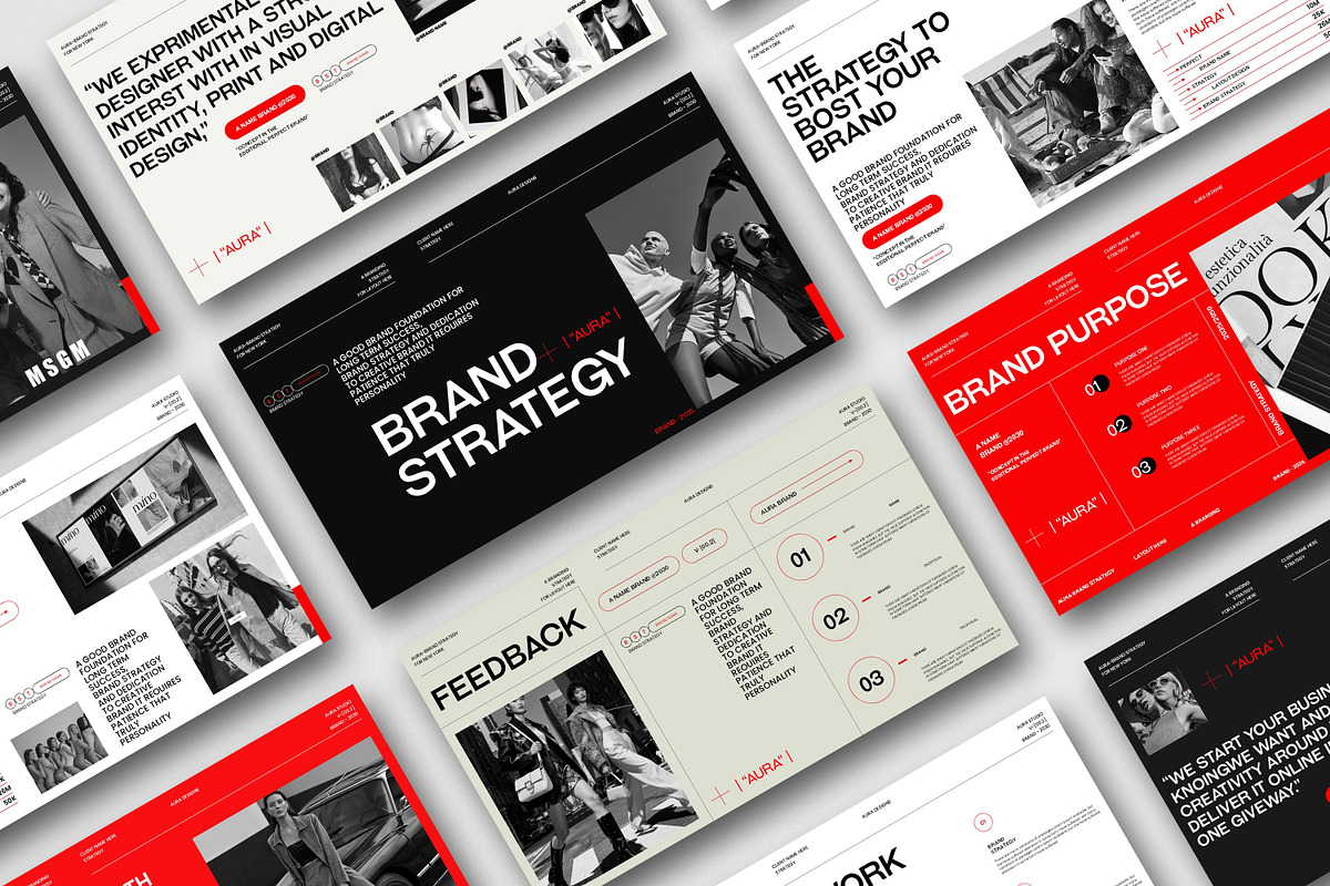 AURA | Brand Strategy Template, a Presentation Template by Slide-Agency (Photo 5 of 11)