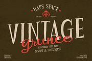 Vintage Grunge Handmade Font Duo, a Handwritten Font by Haps Space (Thumbnail 1 of 10)