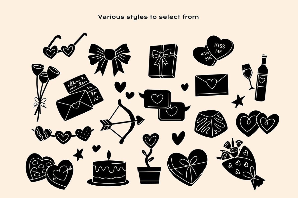 Be My Valentines Clipart Bundle, a Seasonal Illustration by ClayStudio (Photo 4 of 7)