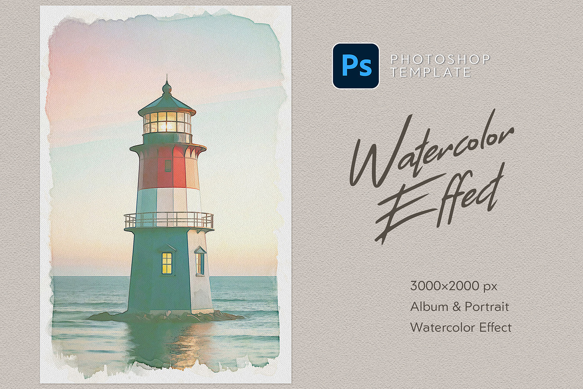 Watercolor Effect, a Layer Style Add-On by Andrew Skoch Design (Photo 4 of 7)