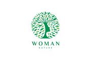 Woman Tree Nature Logo Template, a Branding & Logo Template by yopie (Thumbnail 1 of 3)
