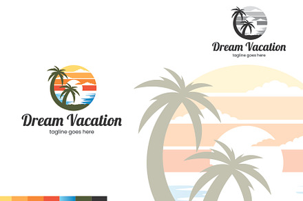 Dream Vacation Logo Template