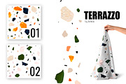 Terrazzo Collection of 14 patterns., a Pattern Graphic by DeMih (Thumbnail 3 of 7)