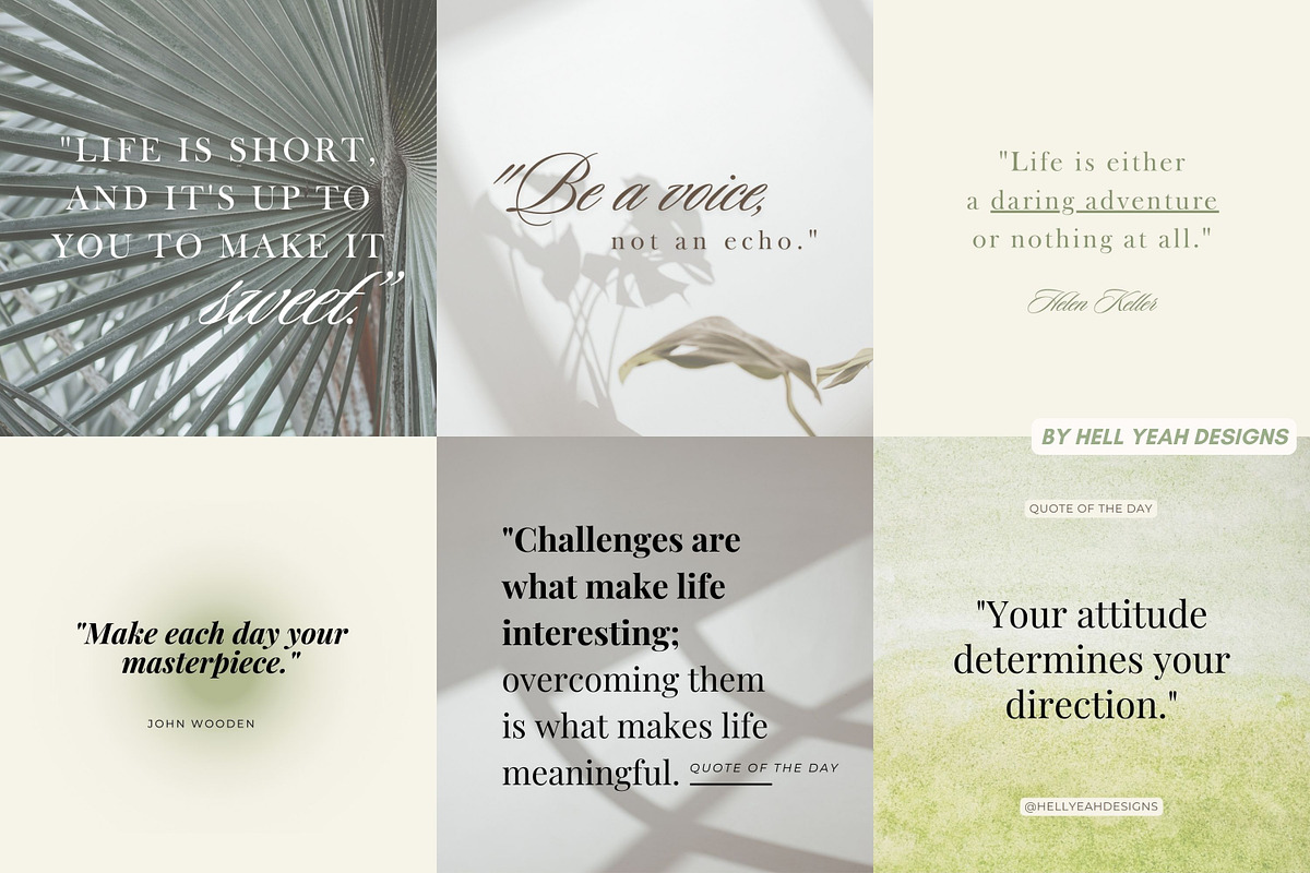 Motivational Quotes Instagram Post, a Social Media Template by ...