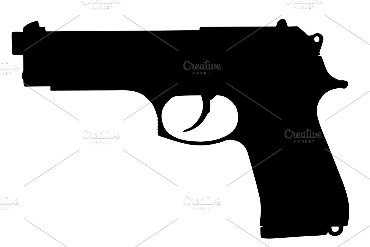 modern military pistol, an Object Graphic by Getmilitaryphotos